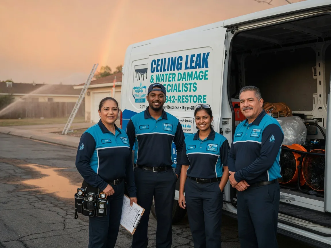 Ceiling Leak Cleanup company in West, TX
