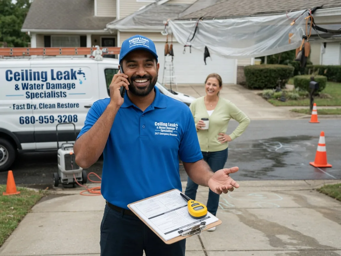 Ceiling Leak Cleanup West, TX FAQs